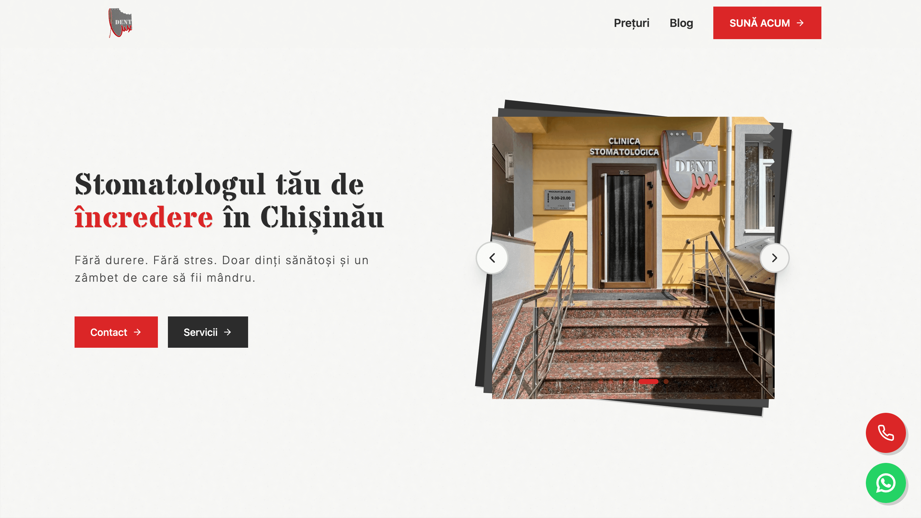 Captură ecran — Dentlux