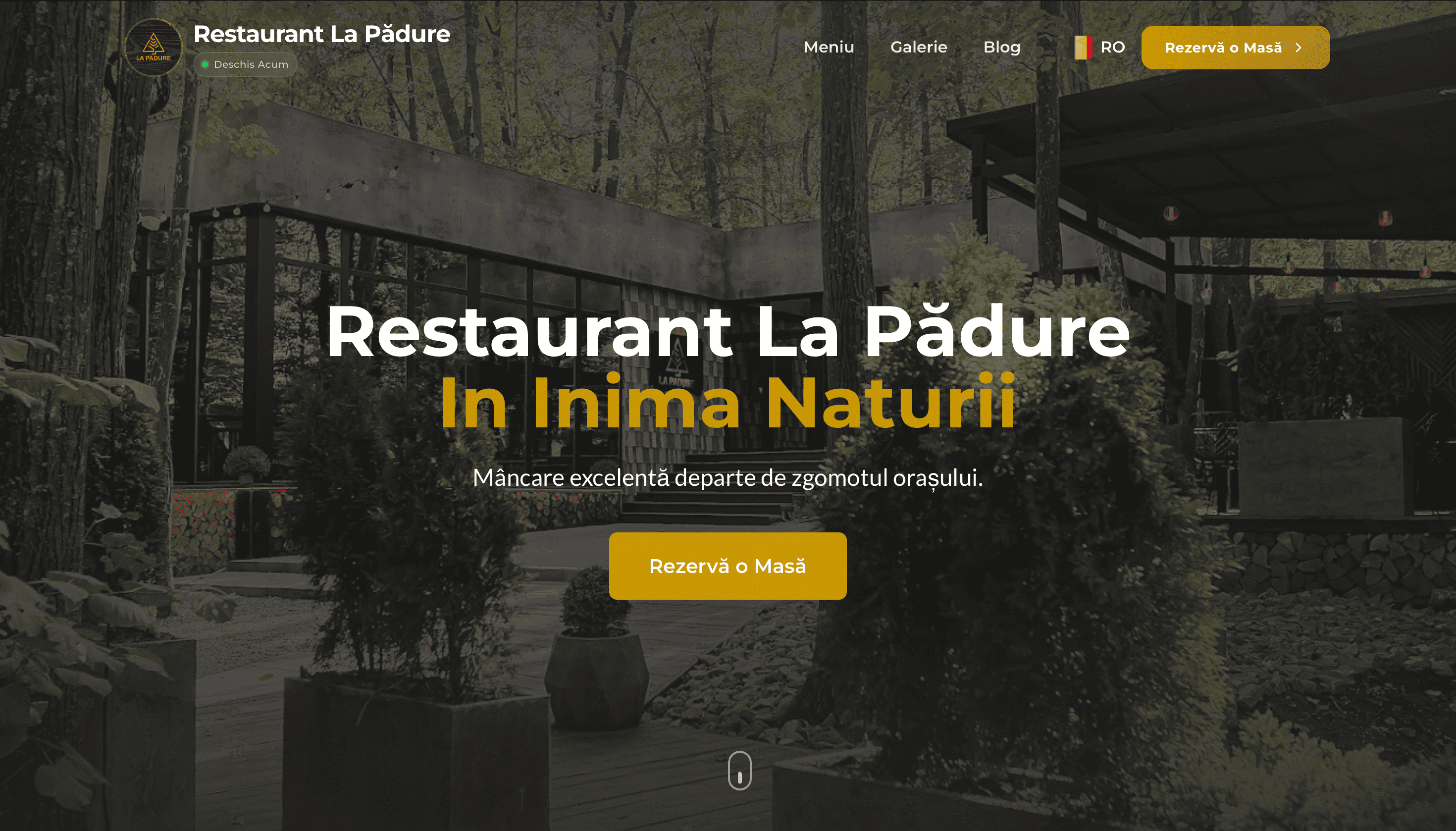 Captură ecran — La Pădure Restaurant