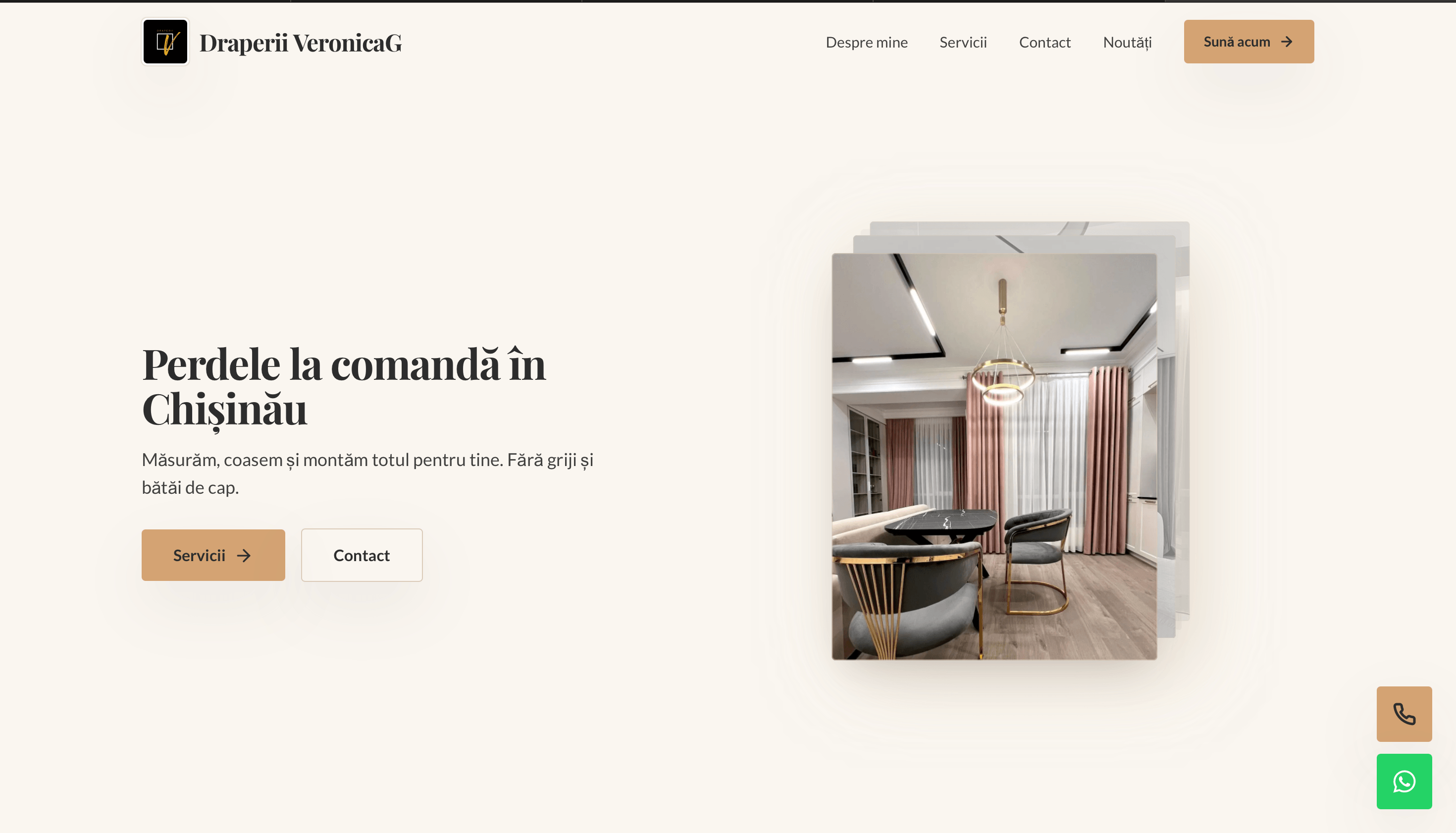 Captură ecran — Draperii VeronicaG